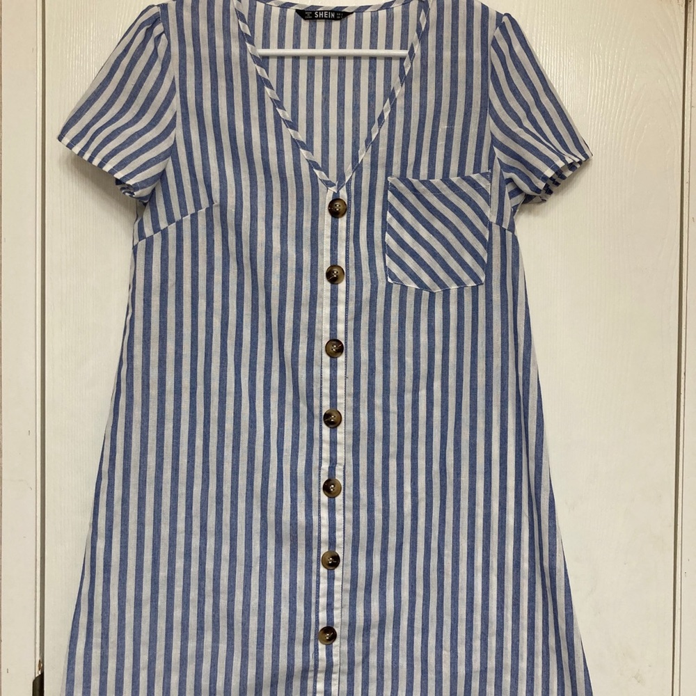 Blue and White stripped shirt